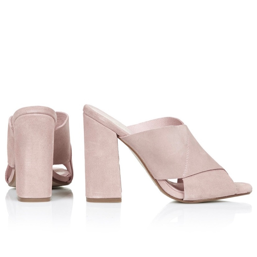 Vince Camuto Suede Cross Front Heels